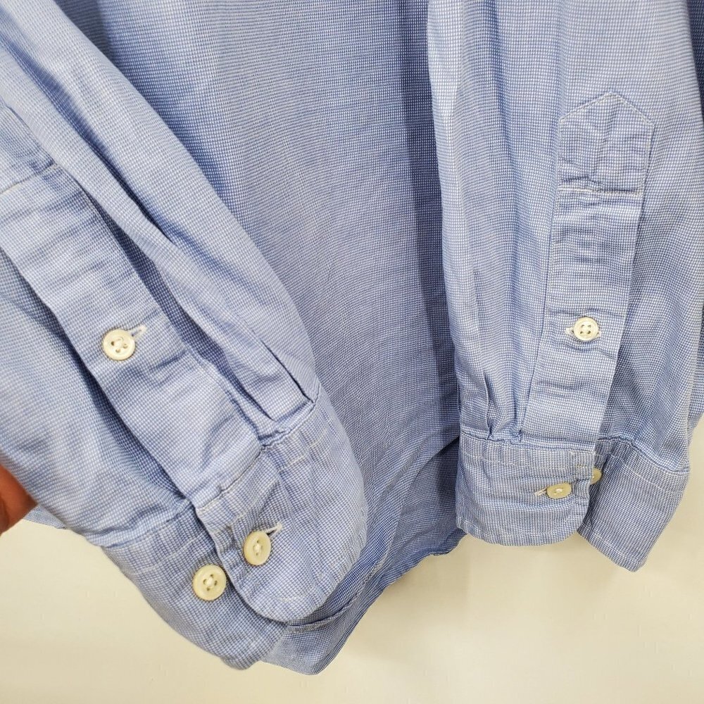Ralph Lauren Classic Fit Button Down Shirt Casual Long Sleeve 17 36/37 Mens - Picture 4 of 11